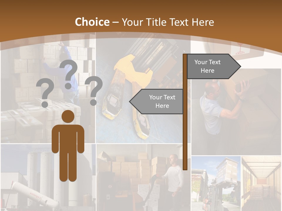 Colis Stockage Livreur PowerPoint Template