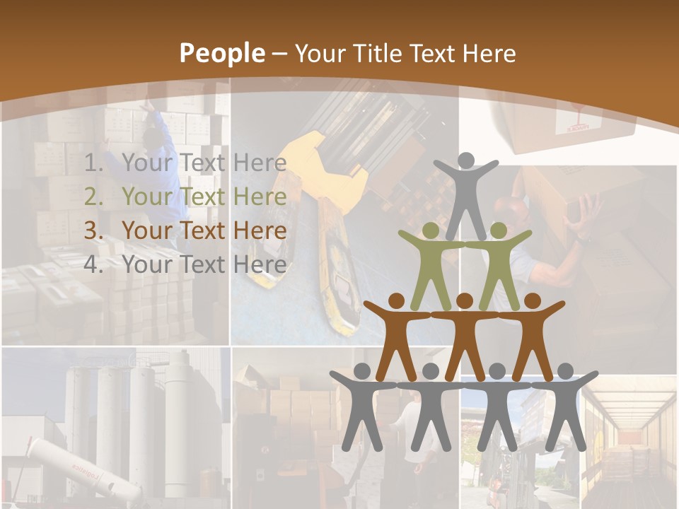 Colis Stockage Livreur PowerPoint Template