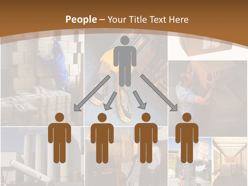 Colis Stockage Livreur PowerPoint Template