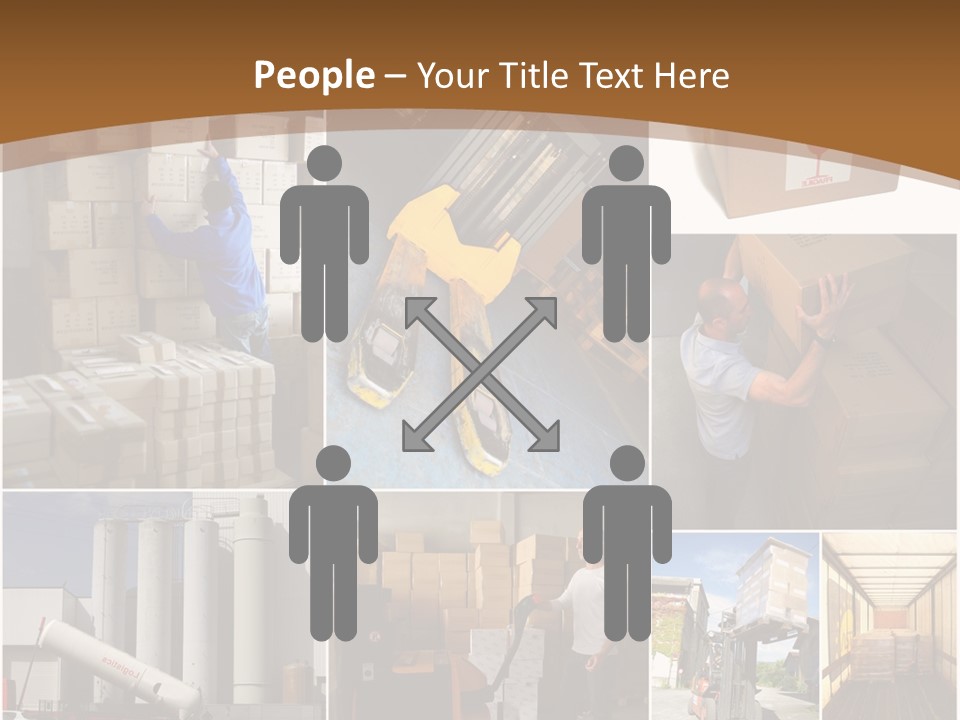 Colis Stockage Livreur PowerPoint Template