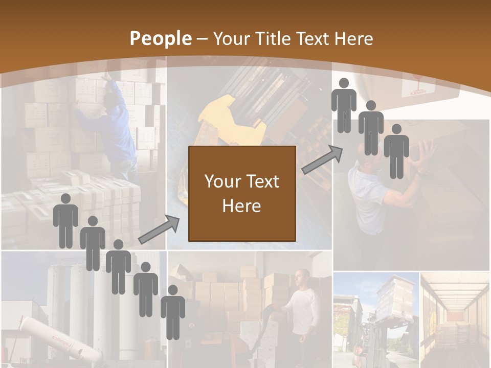 Colis Stockage Livreur PowerPoint Template
