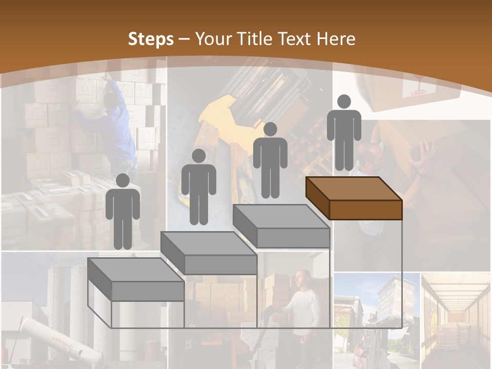 Colis Stockage Livreur PowerPoint Template