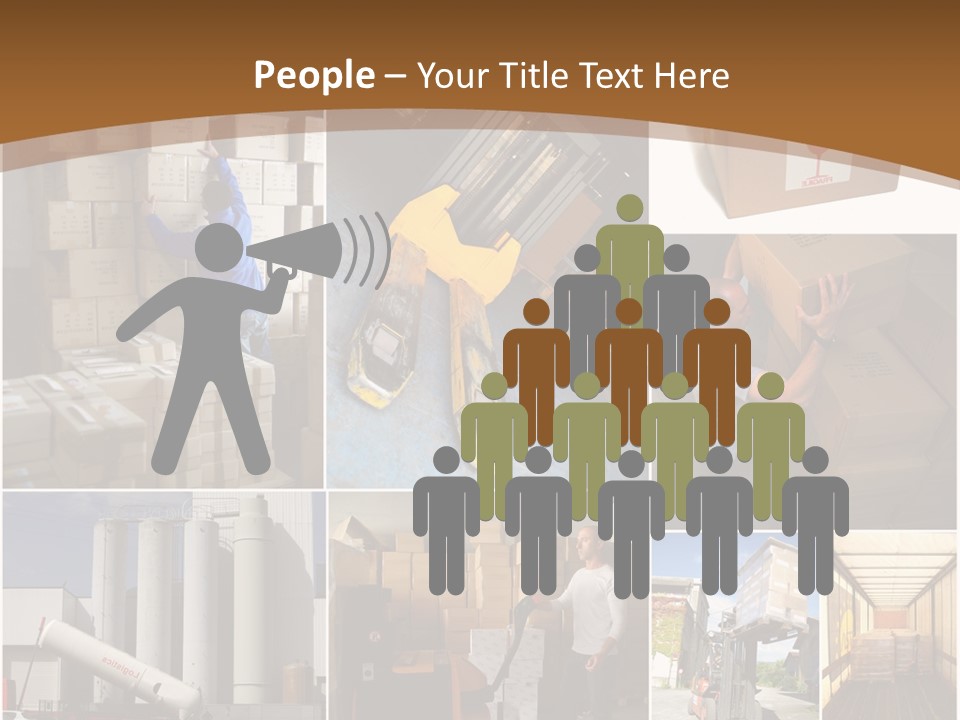 Colis Stockage Livreur PowerPoint Template