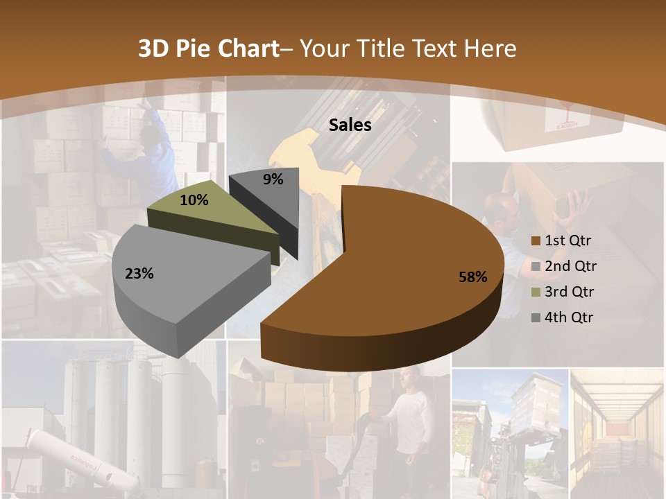 Colis Stockage Livreur PowerPoint Template