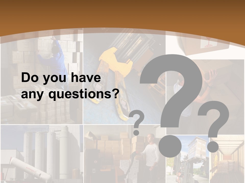 Colis Stockage Livreur PowerPoint Template