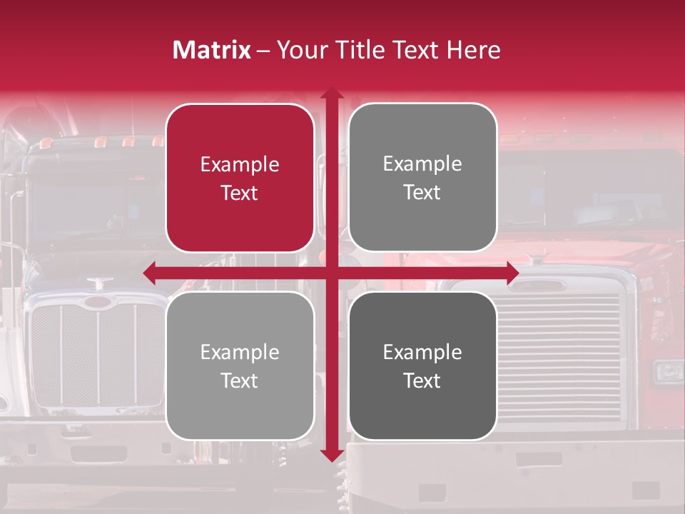 Teamsters Lorry Vehicles PowerPoint Template