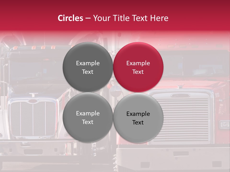 Teamsters Lorry Vehicles PowerPoint Template
