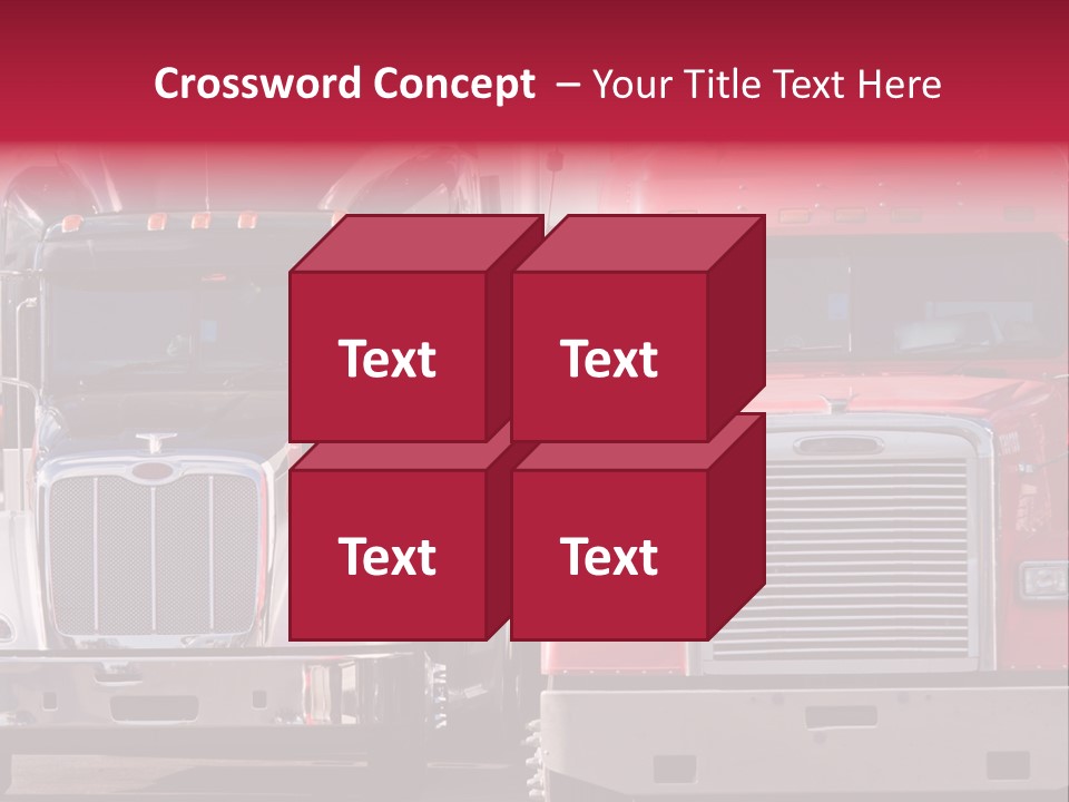 Teamsters Lorry Vehicles PowerPoint Template