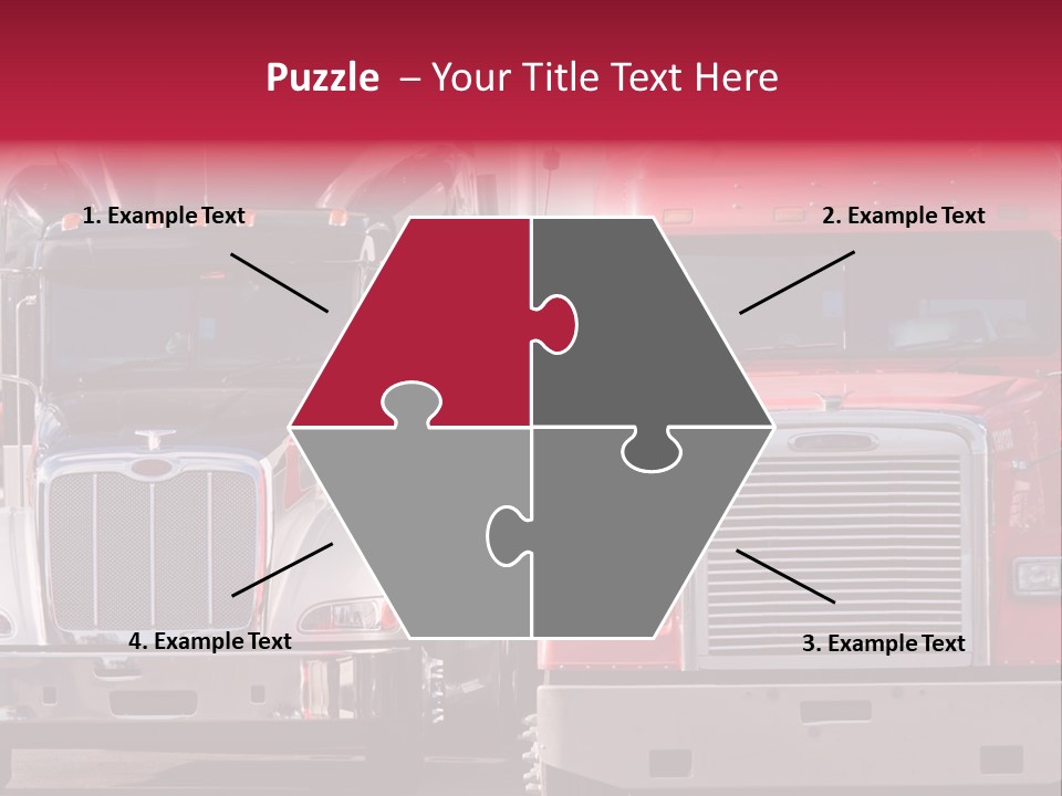 Teamsters Lorry Vehicles PowerPoint Template