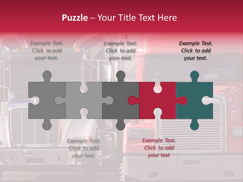 Teamsters Lorry Vehicles PowerPoint Template