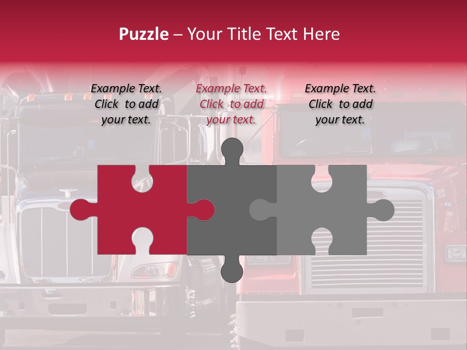 Teamsters Lorry Vehicles PowerPoint Template