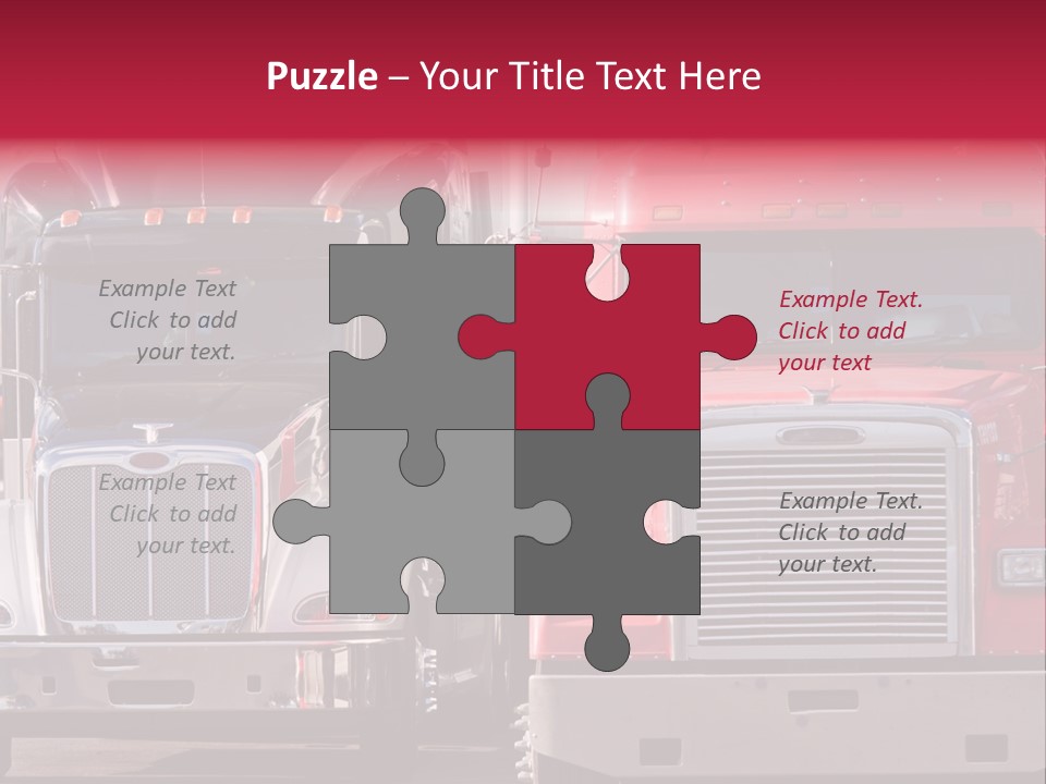 Teamsters Lorry Vehicles PowerPoint Template