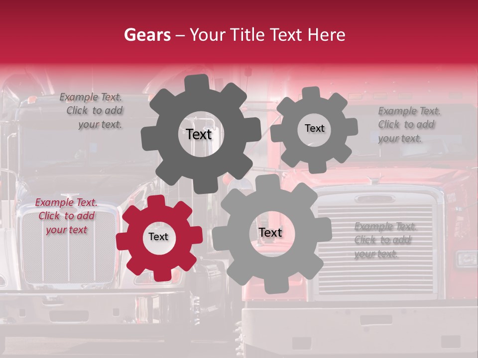Teamsters Lorry Vehicles PowerPoint Template