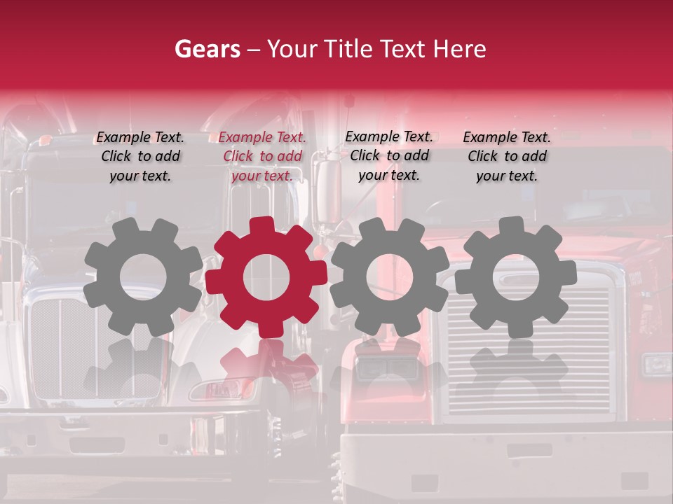 Teamsters Lorry Vehicles PowerPoint Template