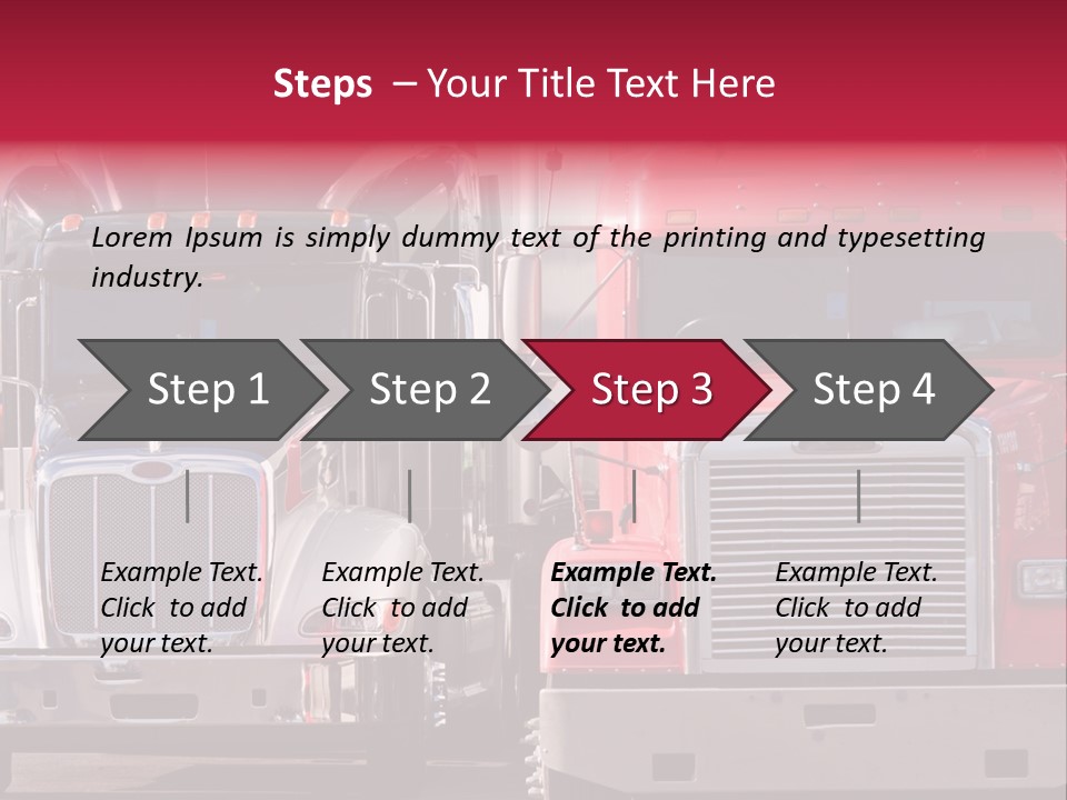 Teamsters Lorry Vehicles PowerPoint Template
