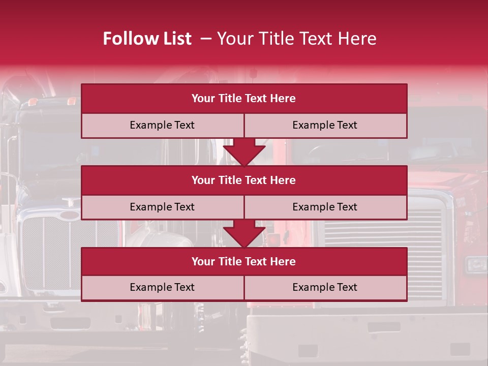Teamsters Lorry Vehicles PowerPoint Template