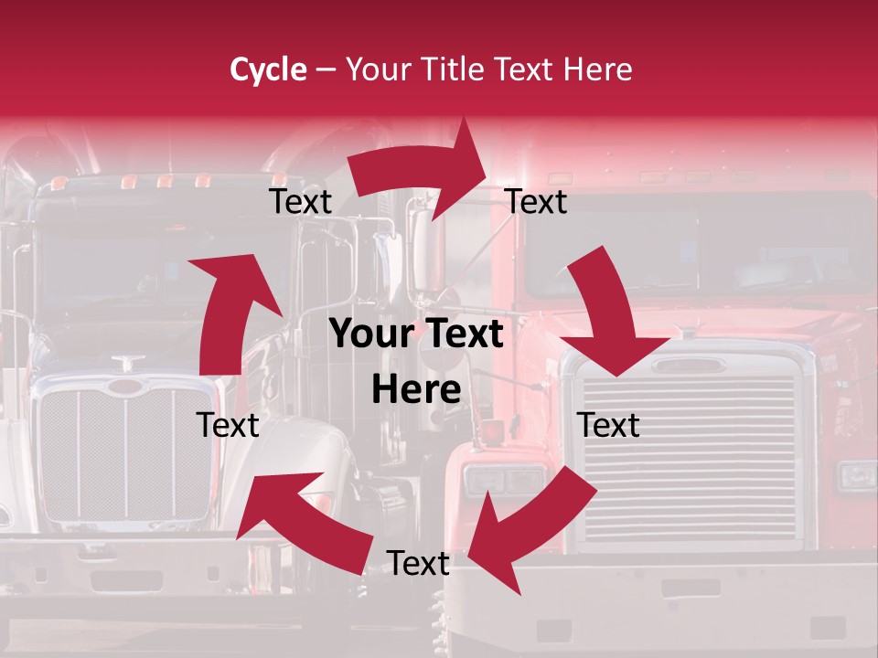 Teamsters Lorry Vehicles PowerPoint Template