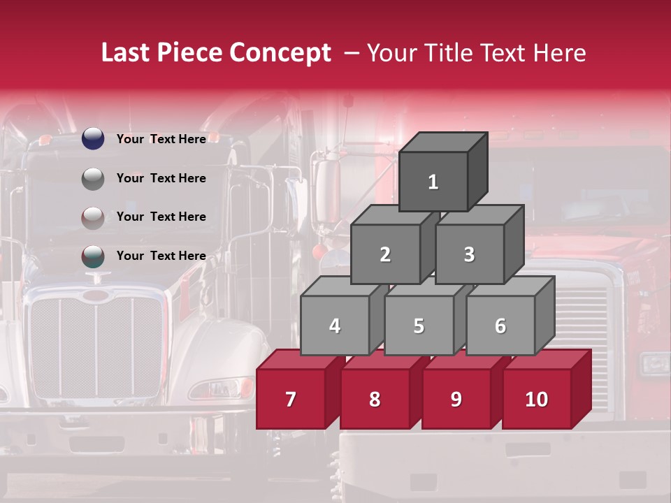 Teamsters Lorry Vehicles PowerPoint Template