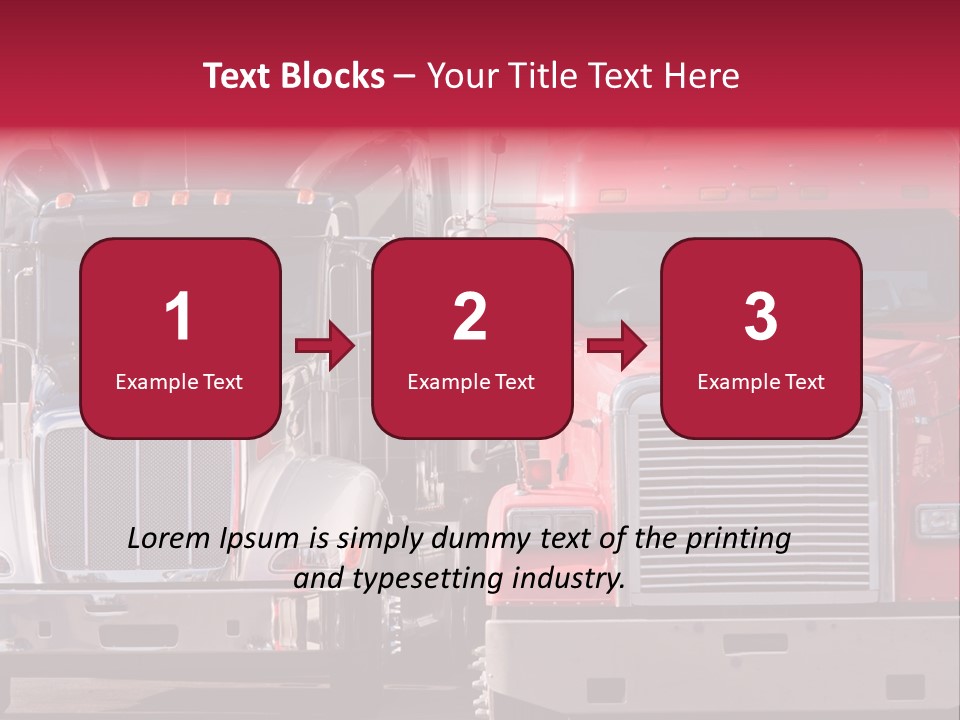Teamsters Lorry Vehicles PowerPoint Template