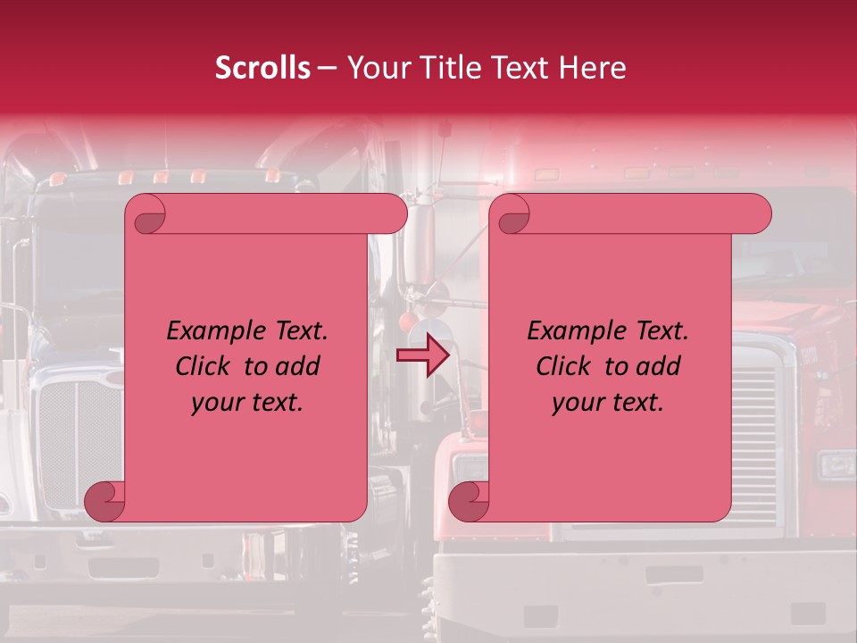 Teamsters Lorry Vehicles PowerPoint Template