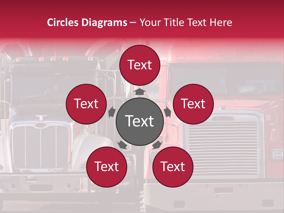 Teamsters Lorry Vehicles PowerPoint Template