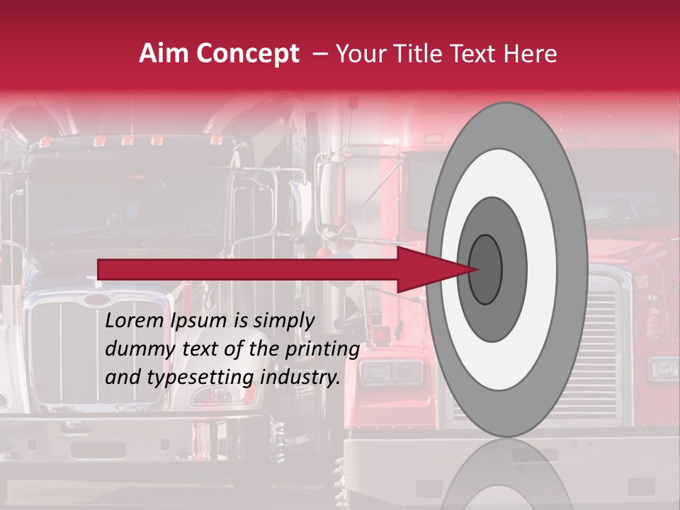 Teamsters Lorry Vehicles PowerPoint Template