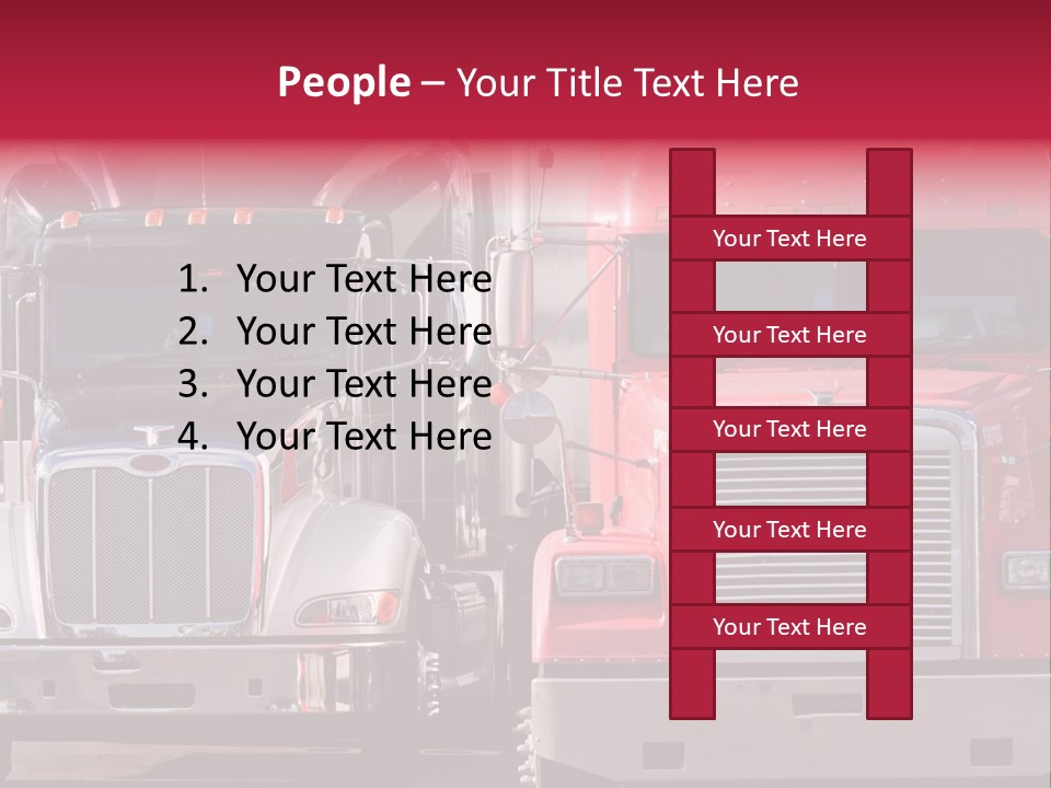 Teamsters Lorry Vehicles PowerPoint Template