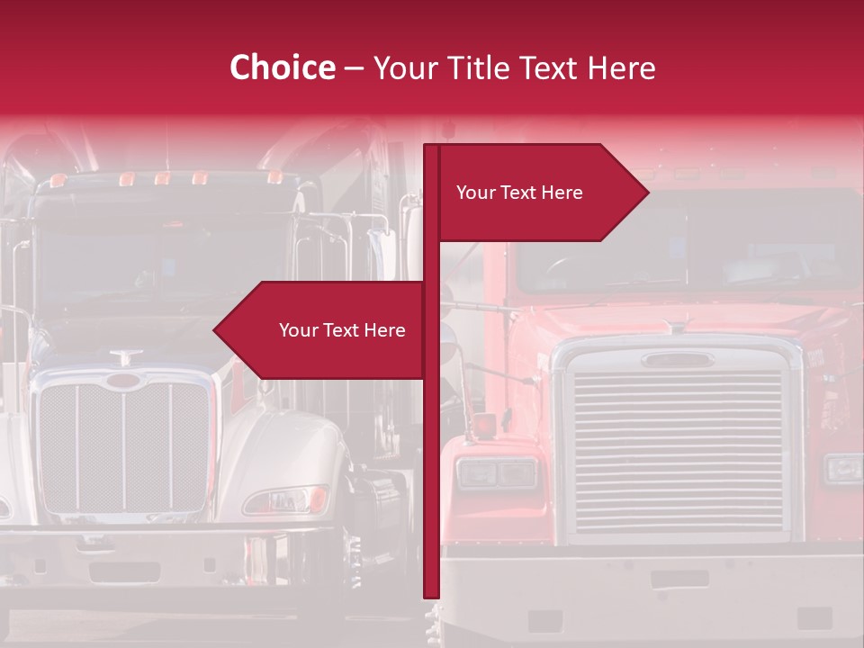 Teamsters Lorry Vehicles PowerPoint Template