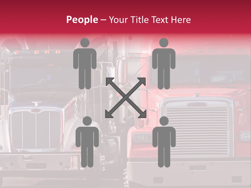 Teamsters Lorry Vehicles PowerPoint Template