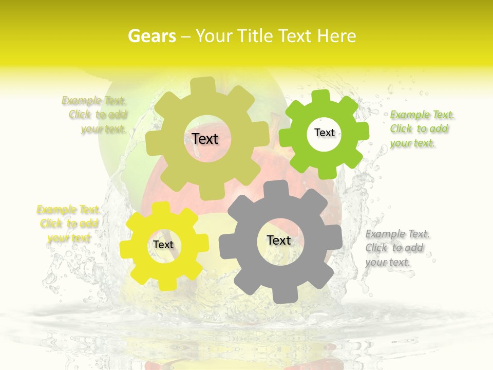 Freisteller Abwaschen Ernten PowerPoint Template