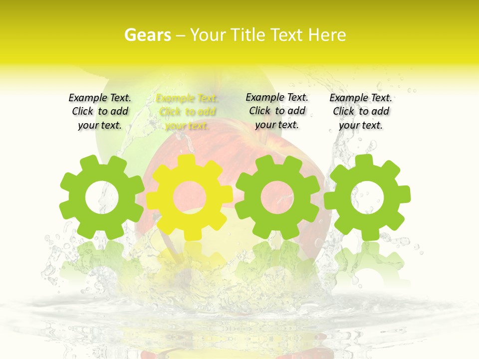 Freisteller Abwaschen Ernten PowerPoint Template