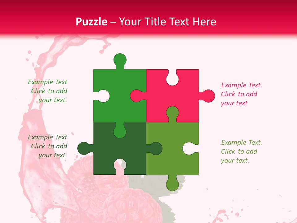 Health Lifestyle Drop Liquid Splash Water PowerPoint Template