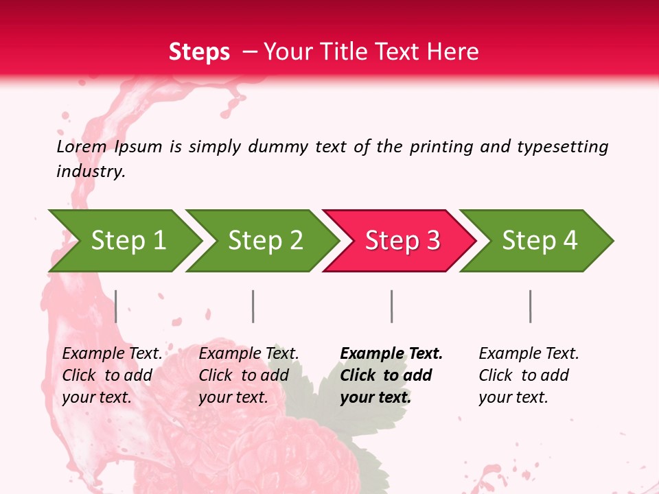 Health Lifestyle Drop Liquid Splash Water PowerPoint Template
