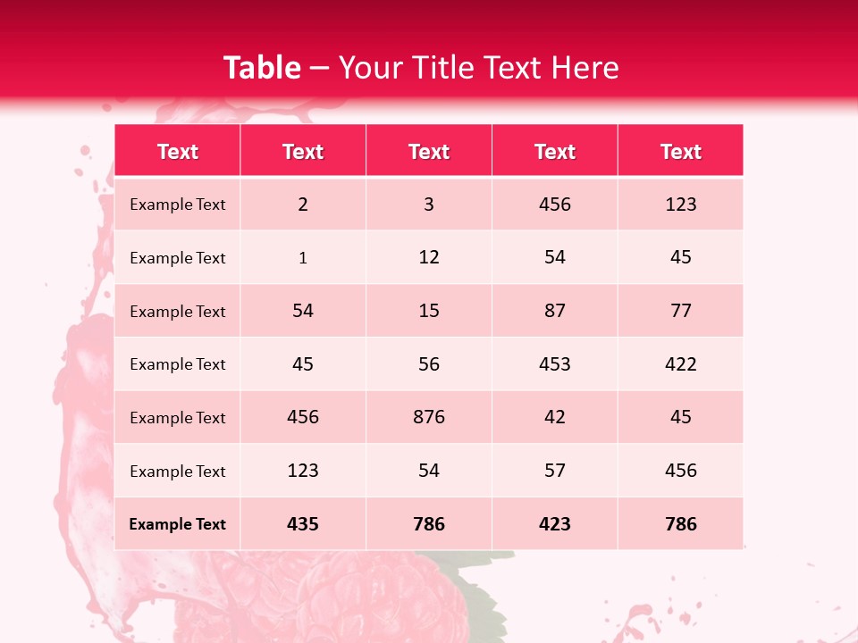 Health Lifestyle Drop Liquid Splash Water PowerPoint Template