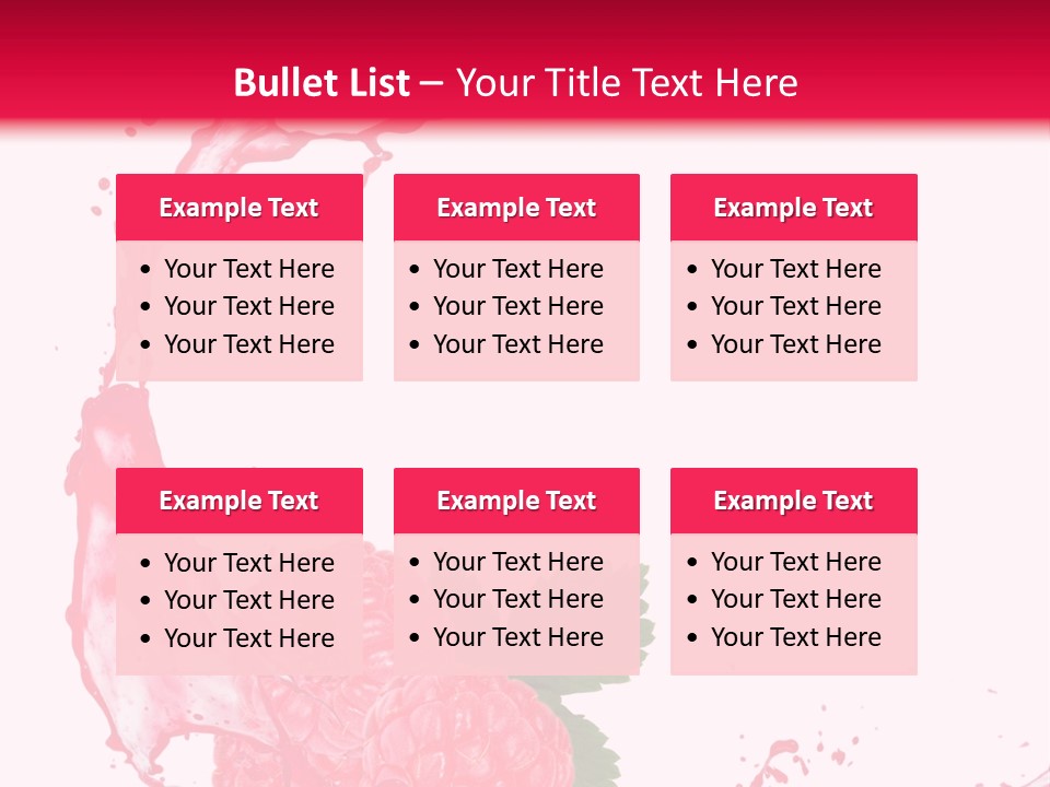 Health Lifestyle Drop Liquid Splash Water PowerPoint Template