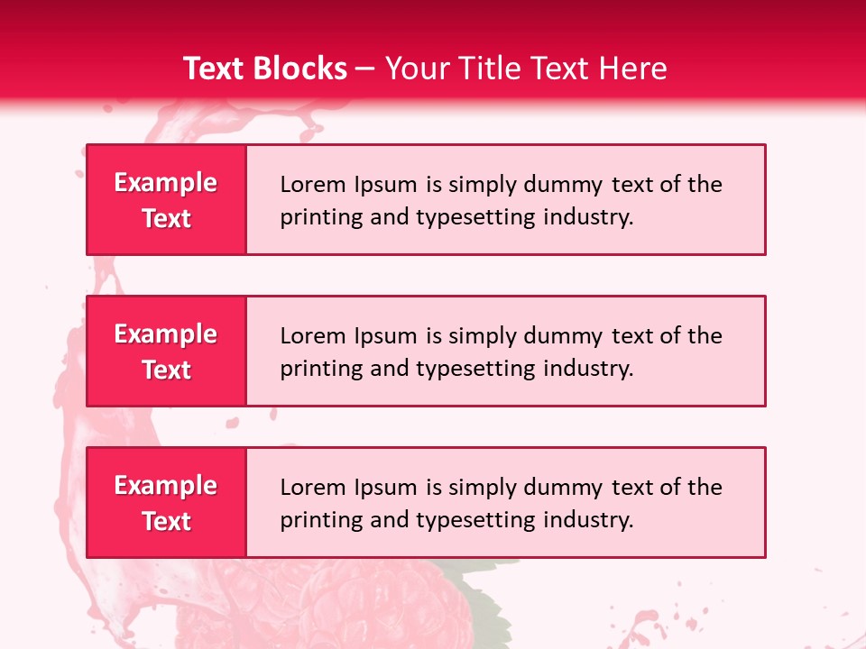 Health Lifestyle Drop Liquid Splash Water PowerPoint Template