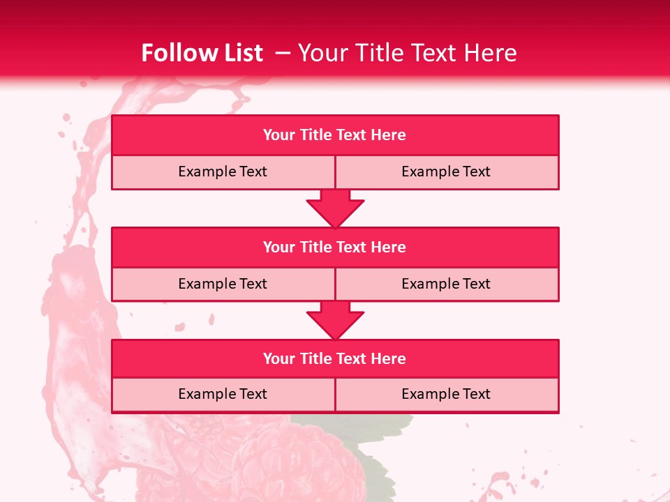 Health Lifestyle Drop Liquid Splash Water PowerPoint Template