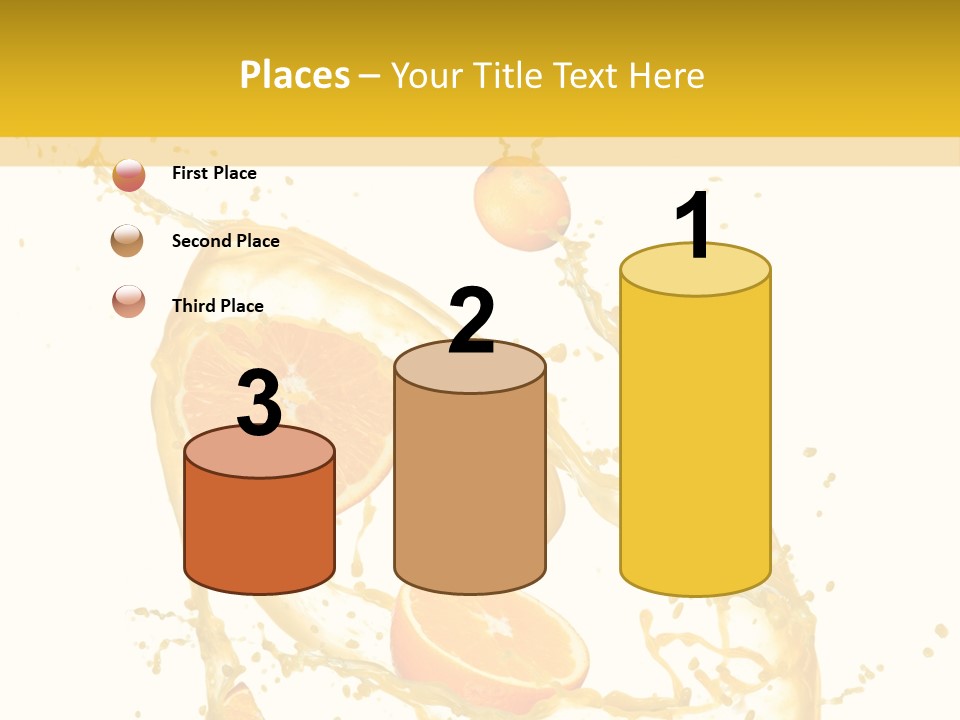 Juice Healthy Orange Fruit Fresh Food Drink Juicy Vitami Juicy Lemon PowerPoint Template