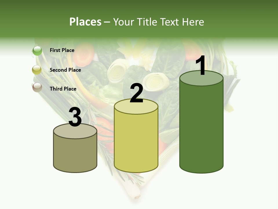 Lebensstil Salatherz Schlank PowerPoint Template