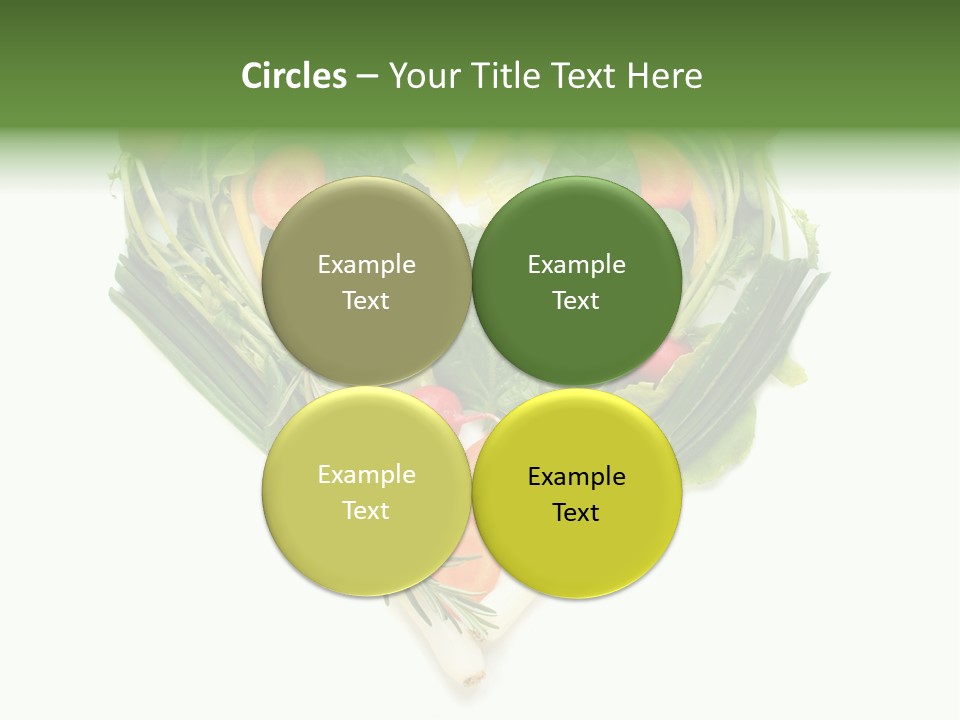 Lebensstil Salatherz Schlank PowerPoint Template