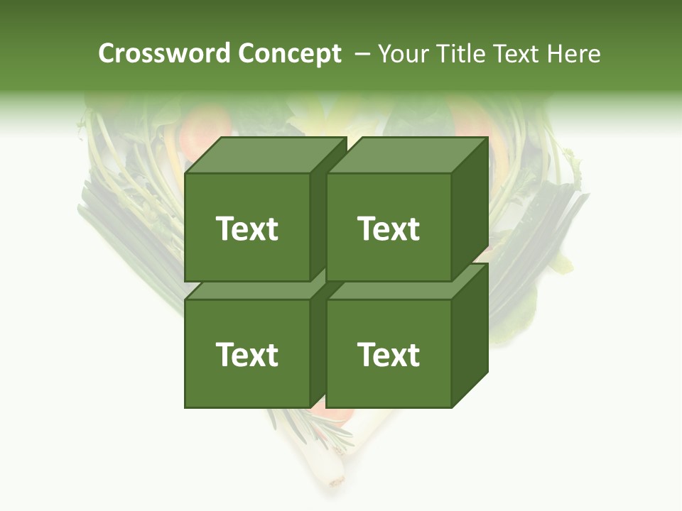 Lebensstil Salatherz Schlank PowerPoint Template