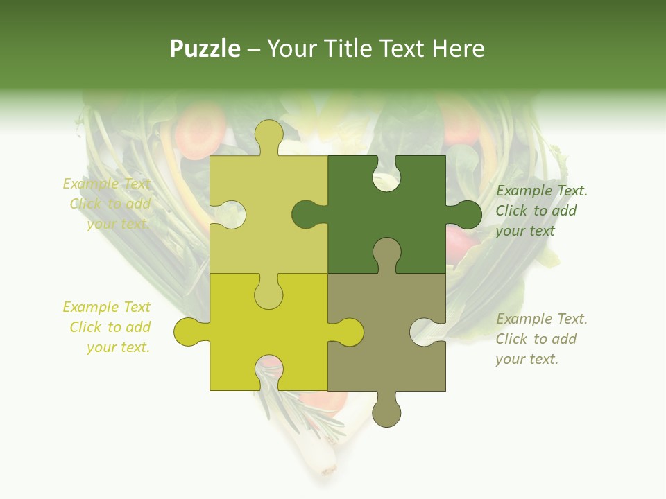 Lebensstil Salatherz Schlank PowerPoint Template