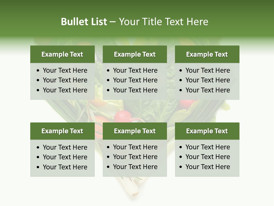 Lebensstil Salatherz Schlank PowerPoint Template