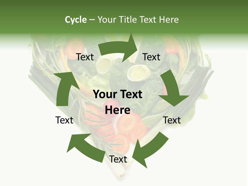 Lebensstil Salatherz Schlank PowerPoint Template