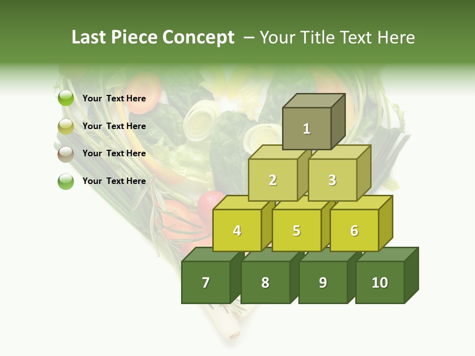 Lebensstil Salatherz Schlank PowerPoint Template