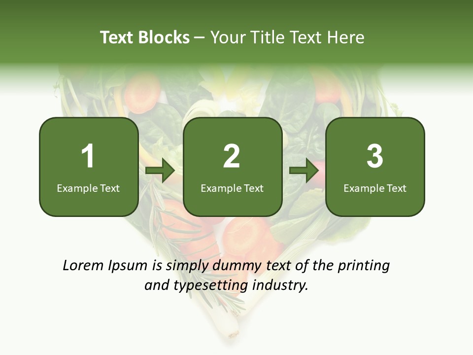 Lebensstil Salatherz Schlank PowerPoint Template