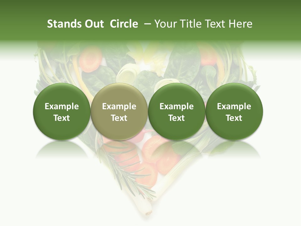 Lebensstil Salatherz Schlank PowerPoint Template