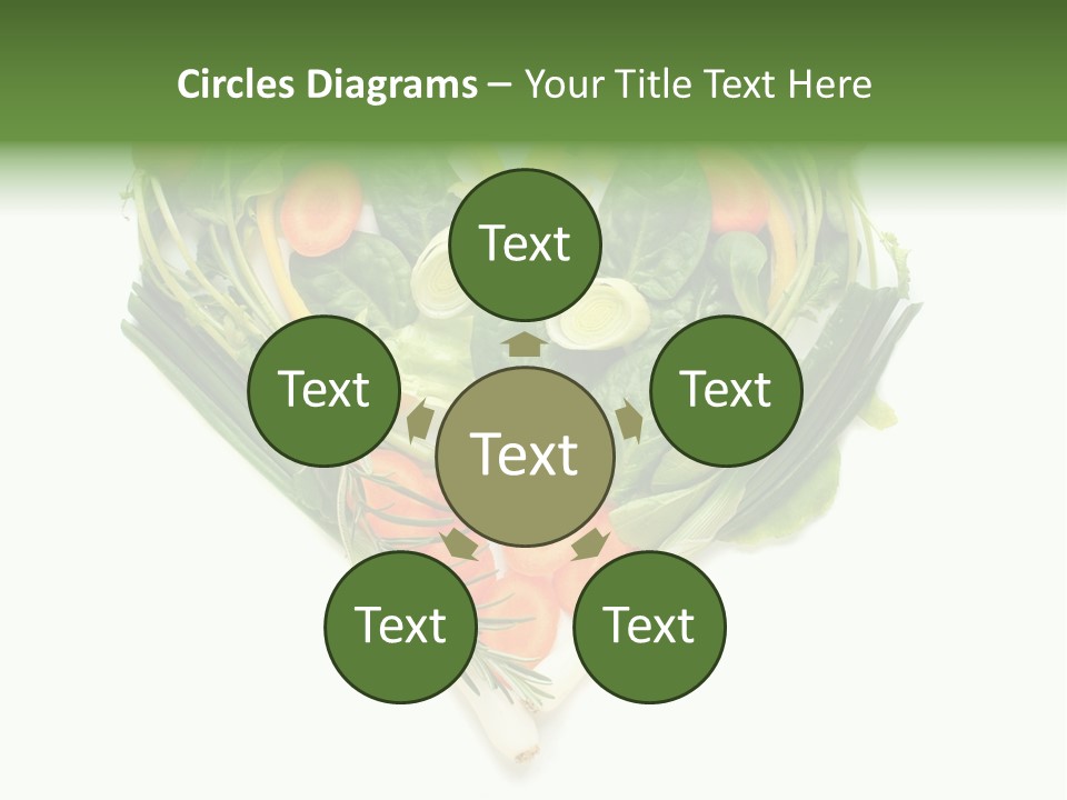 Lebensstil Salatherz Schlank PowerPoint Template