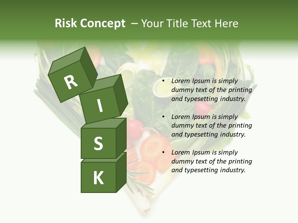 Lebensstil Salatherz Schlank PowerPoint Template