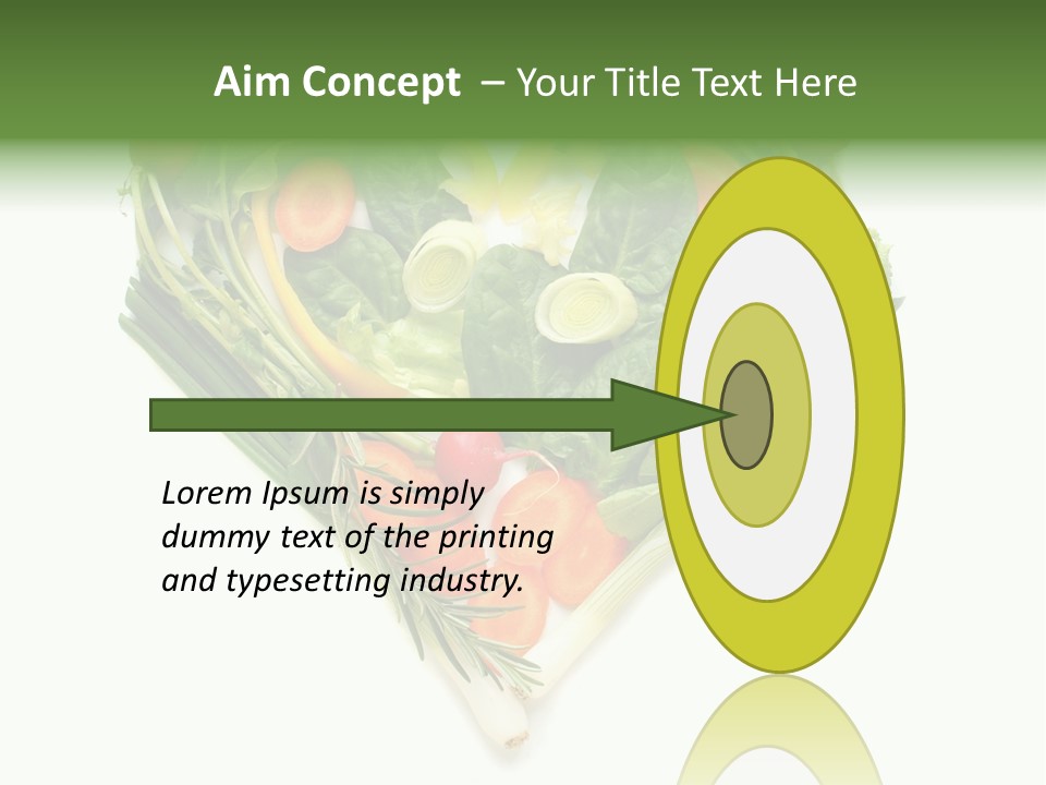 Lebensstil Salatherz Schlank PowerPoint Template